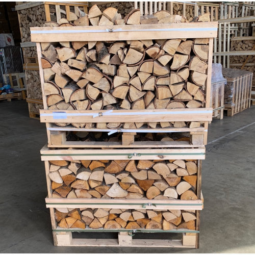 Bûches de 33 cm-2x Palettes (chêne blanc + Hêtre/Charme)