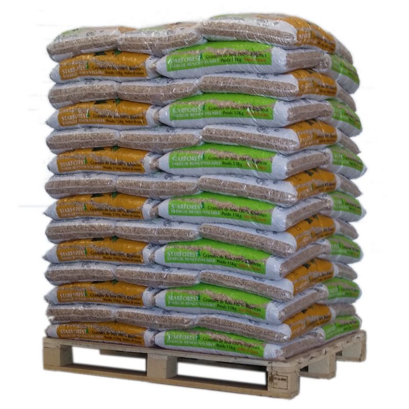 Pellet starforest 100 % résineux – 70 sacs de 15 kg