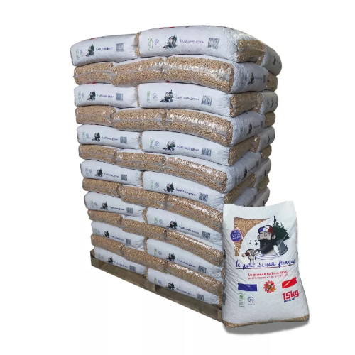 Pellet Le petit scieur français – 65 sacs de 15 kg – 100% résineux