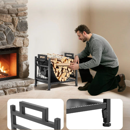 Support à bois de chauffage d'intérieur – Image 2