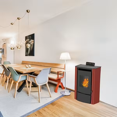 Poêle à granulés air Anita 7,6 kW Bordeaux Sannover – Image 2