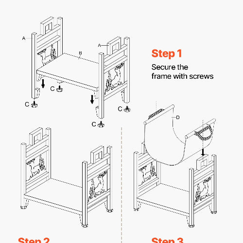 Support à bois de chauffage d'intérieur – Image 9