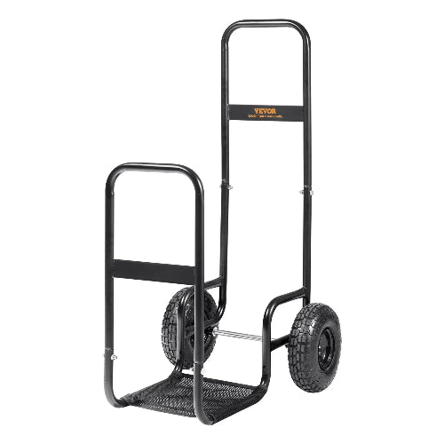 Chariot de Bûches de Bois Acier 67x52x110 cm – Image 2