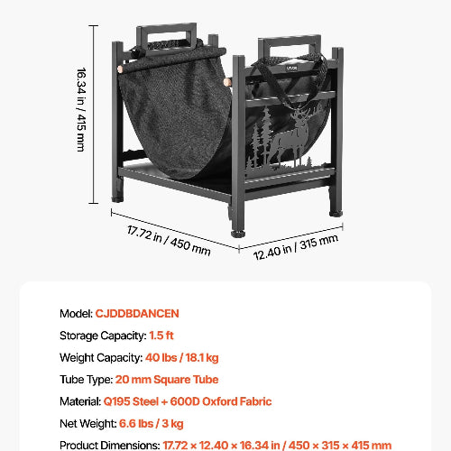 Support à bois de chauffage d'intérieur – Image 5