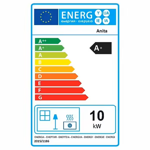 Poêle à granulés air Anita 10 kW Bordeaux SANNOVER – Image 3