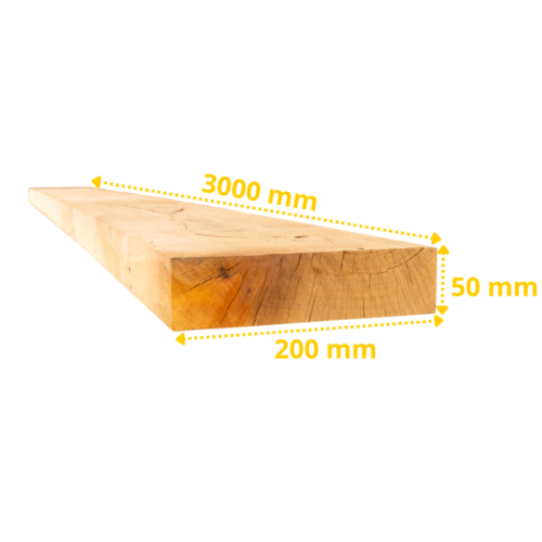 Lot de 30 planches de chêne 3000 x 200 x 50 mm – Image 3